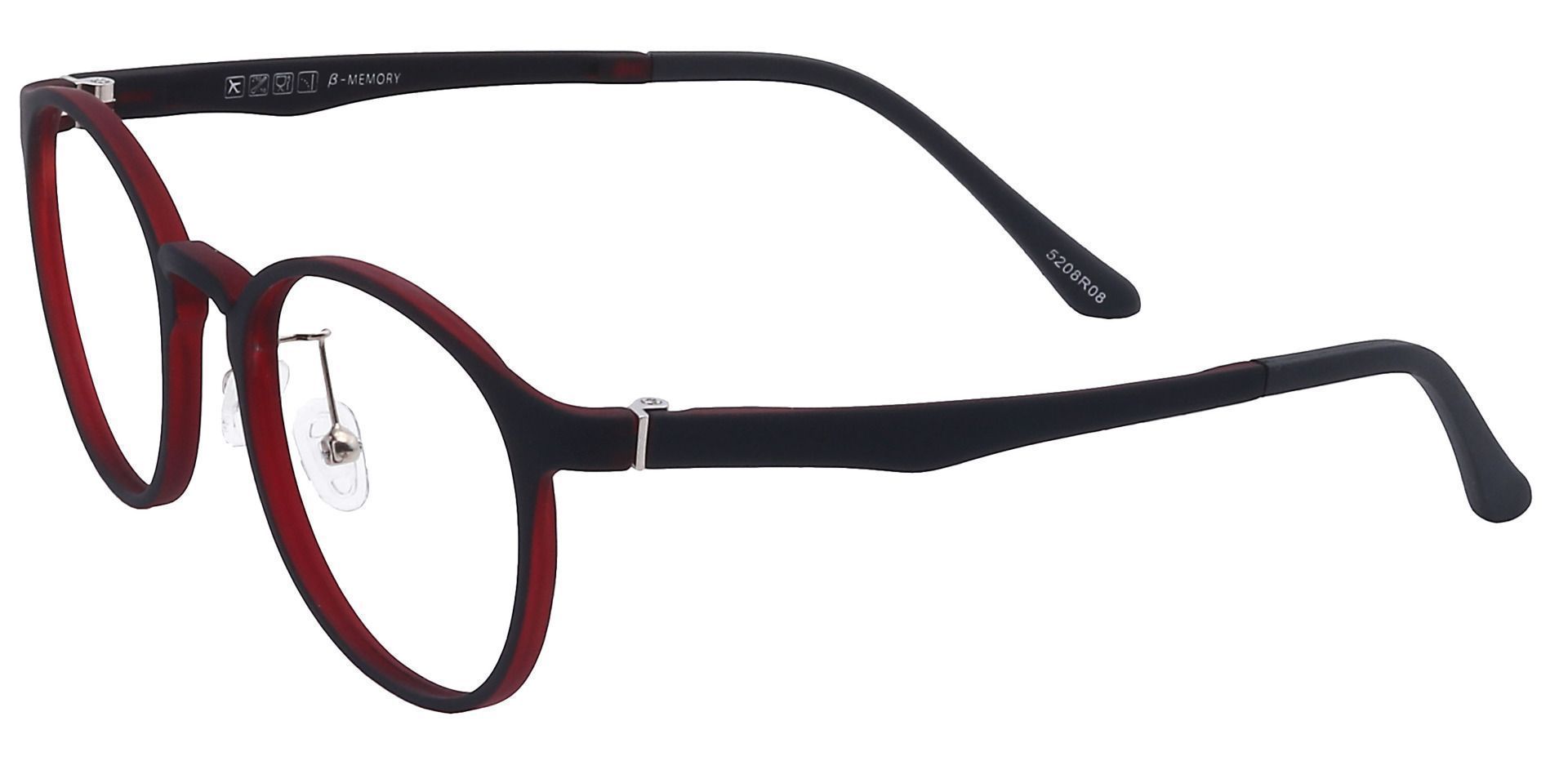 Nimbus Oval Lined Bifocal Glasses - Red