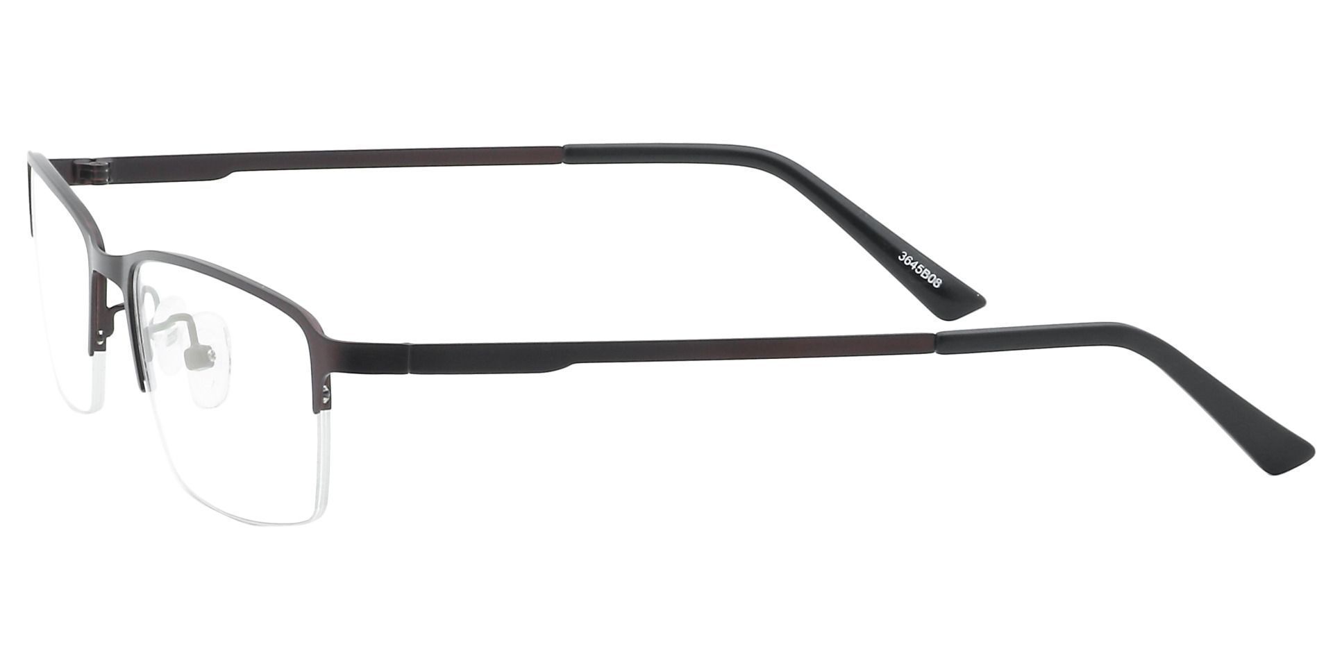 Bennett Rectangle Lined Bifocal Glasses - Brown
