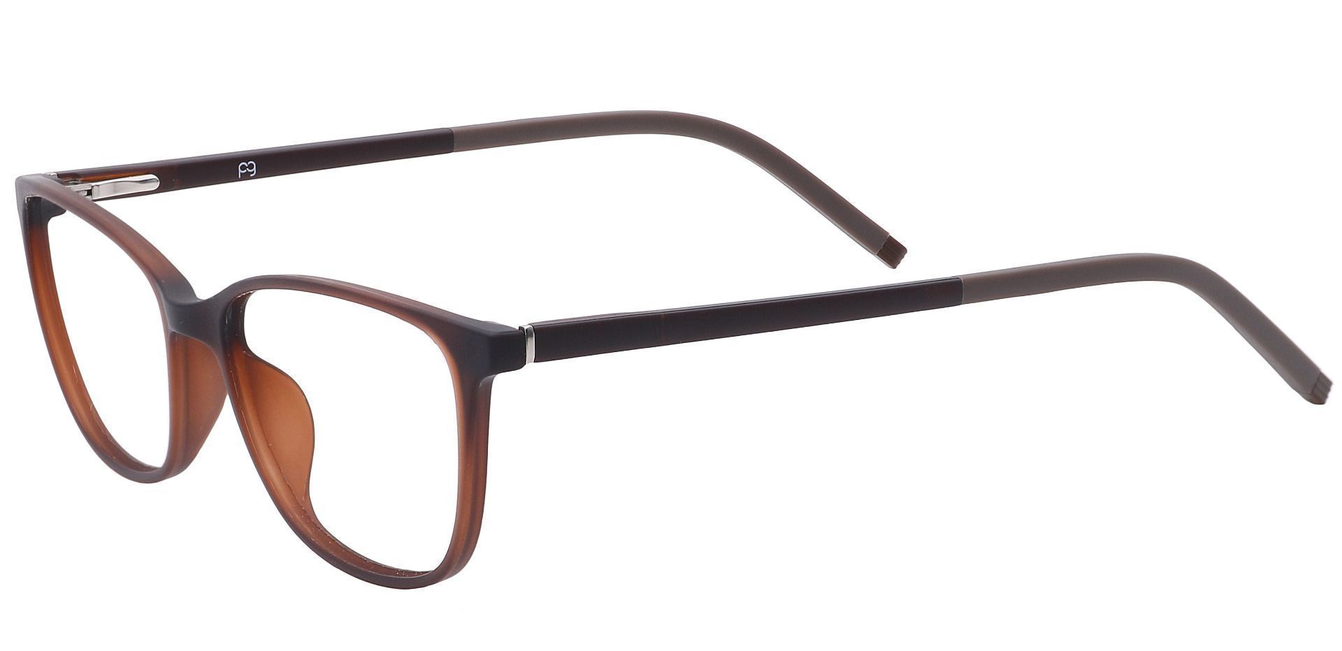 Danica Square Progressive Glasses - Brown