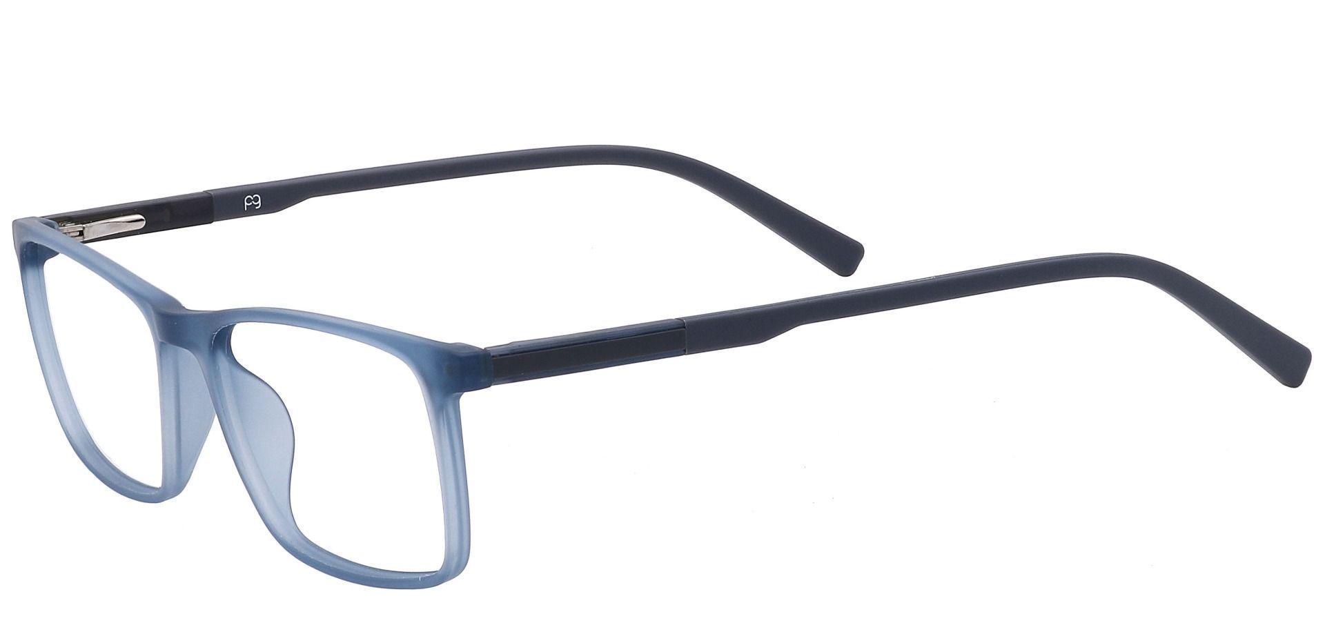 Helga Rectangle Lined Bifocal Glasses -  Matte Denim Blue 