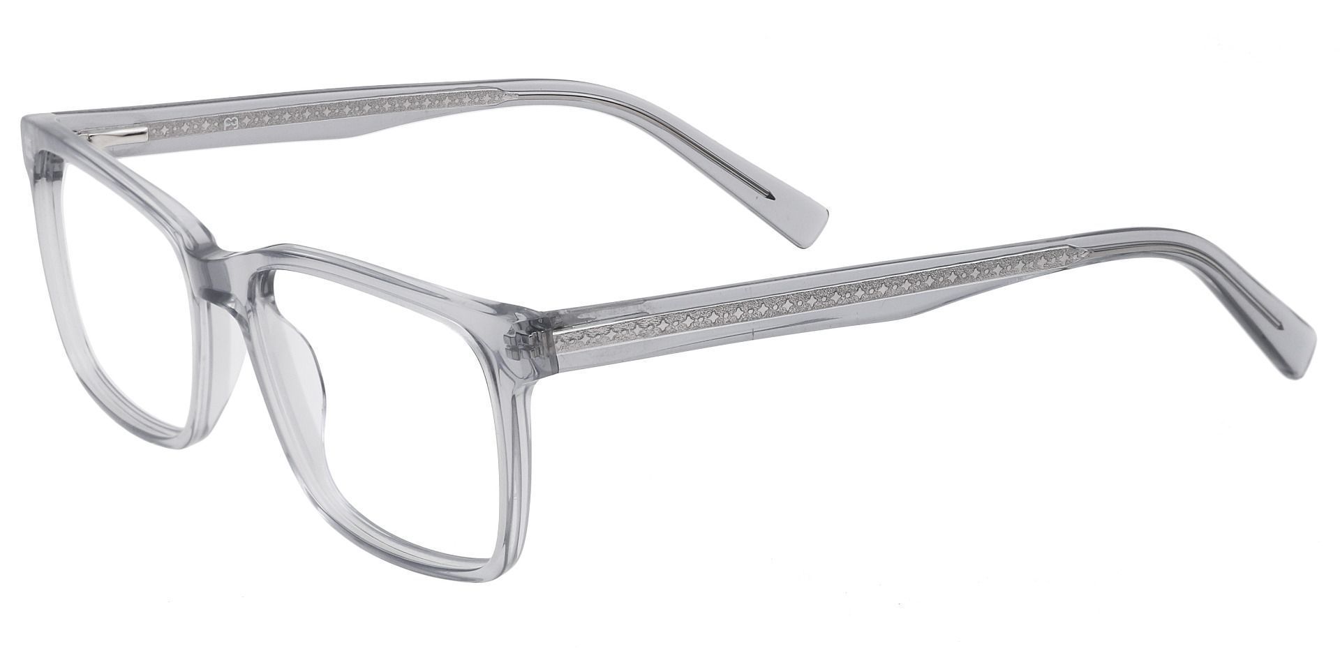 Galaxy Rectangle Lined Bifocal Glasses - Gray