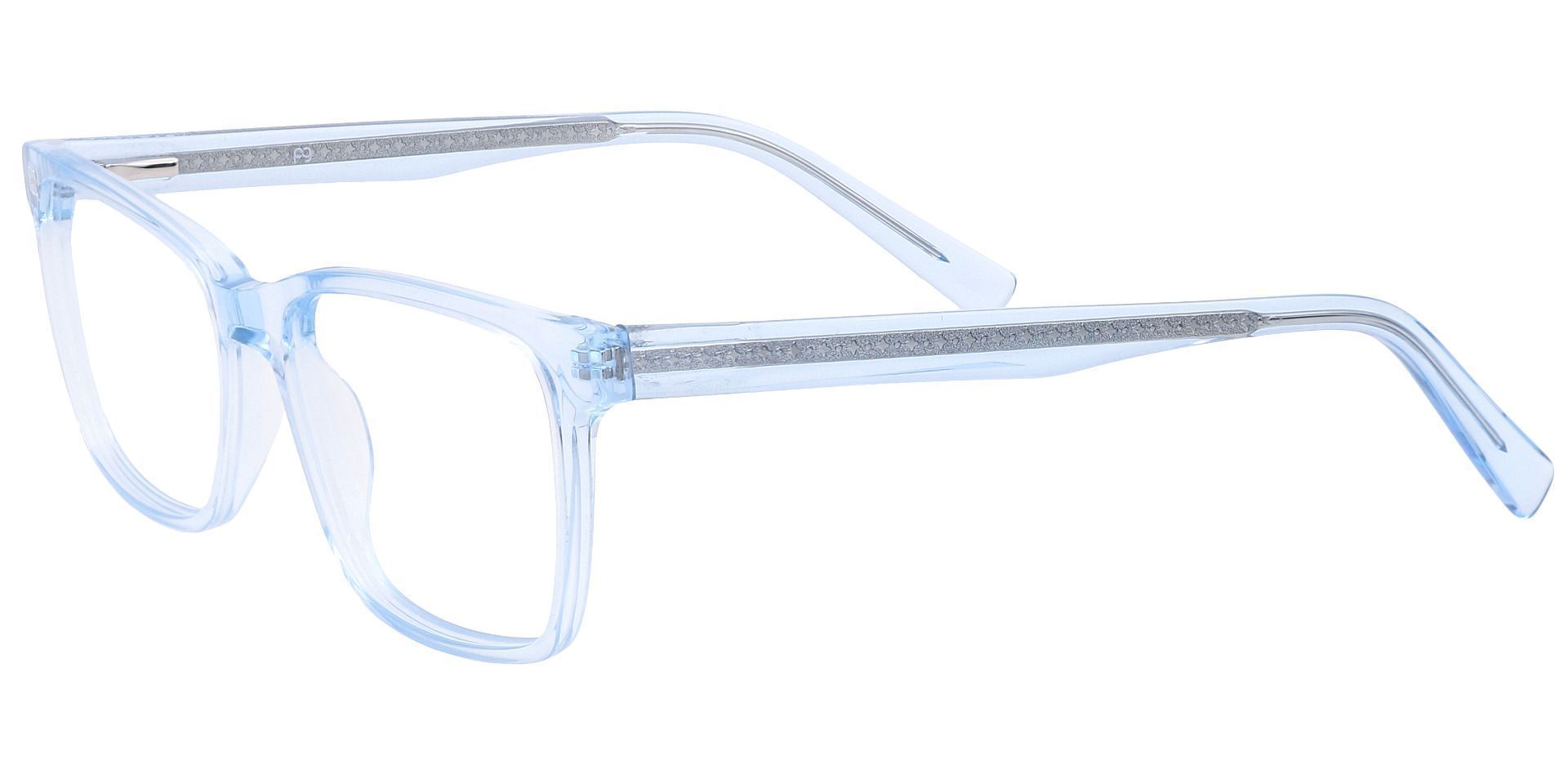 Galaxy Rectangle Eyeglasses Frame - Blue