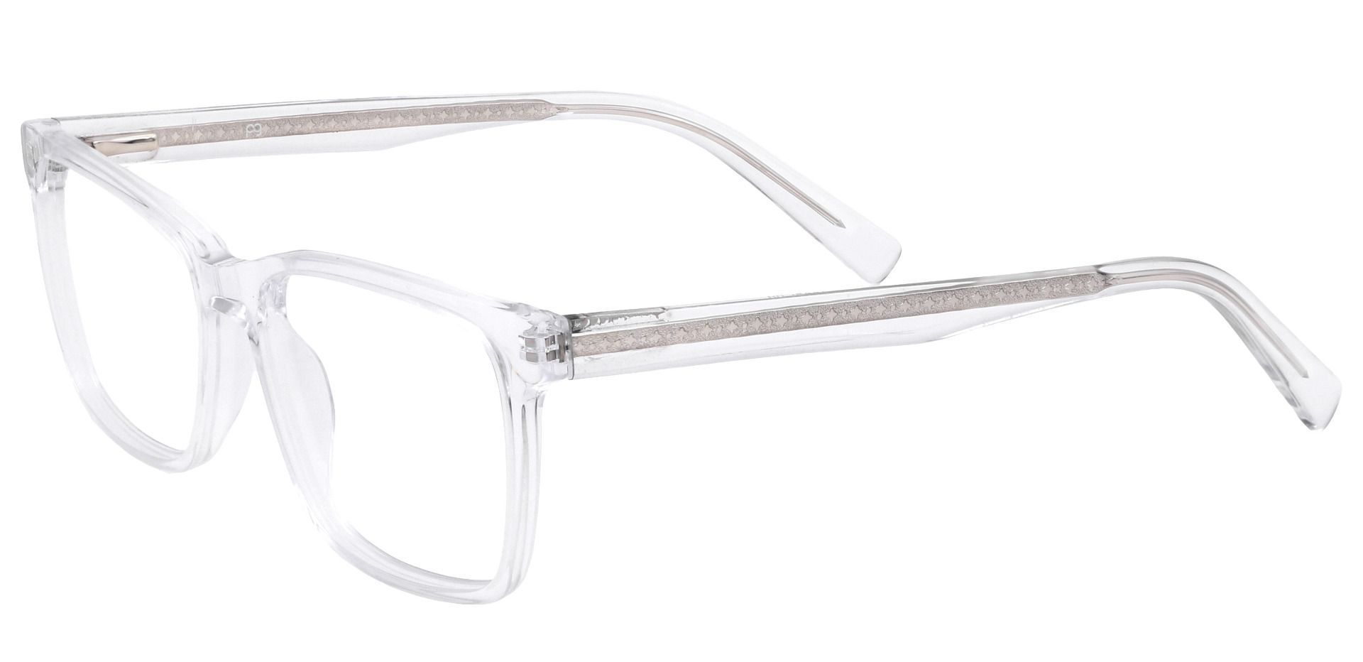 Galaxy Rectangle Eyeglasses Frame - Clear