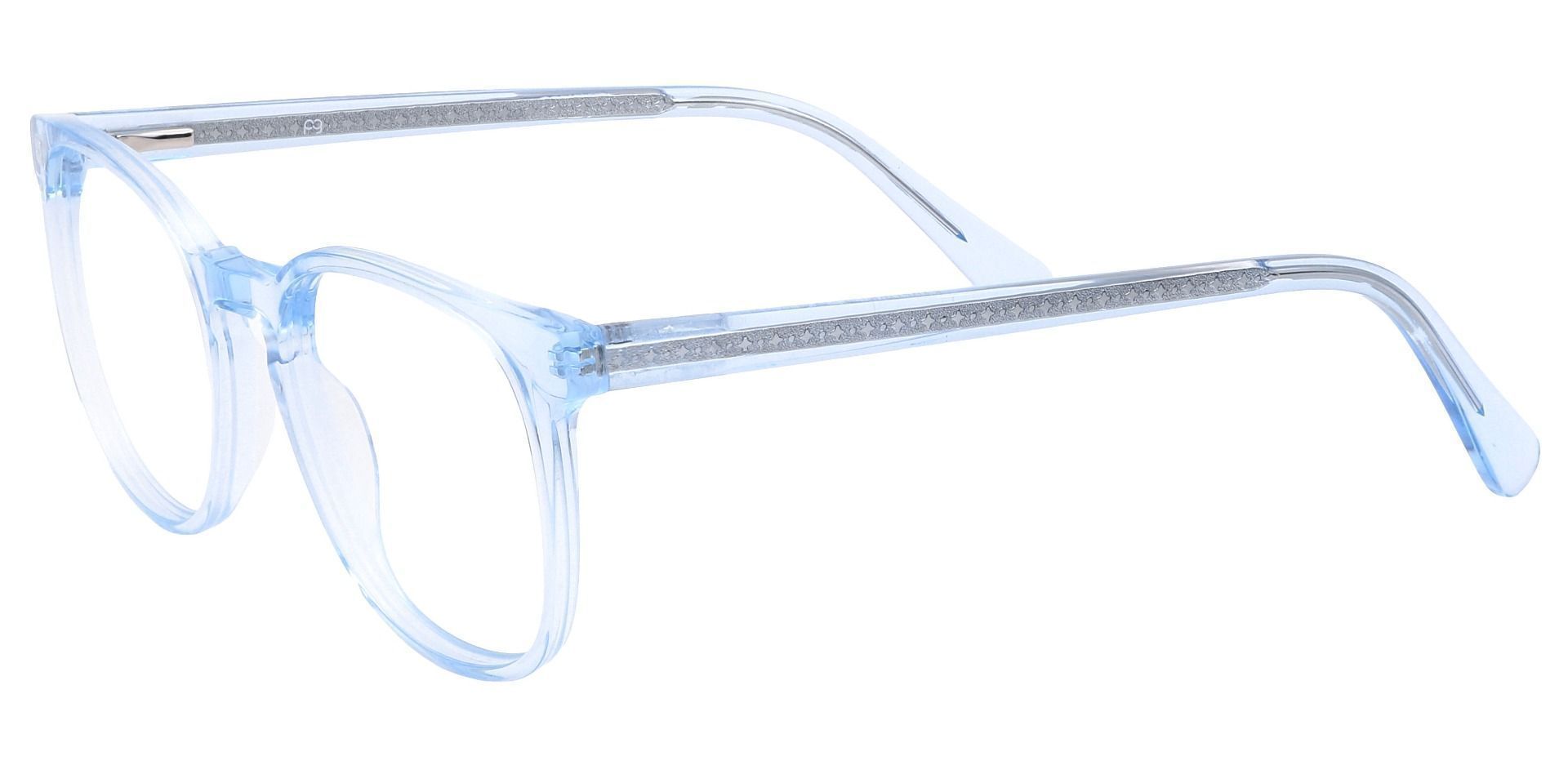 Nebula Round Prescription Glasses - Blue
