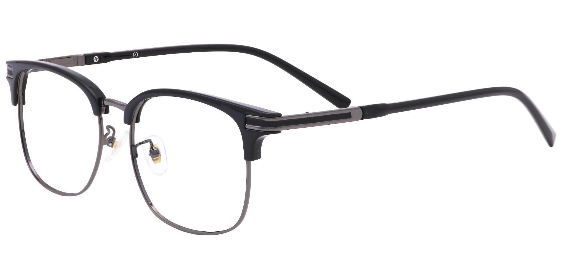 Cafe Browline Eyeglasses Frame - Black