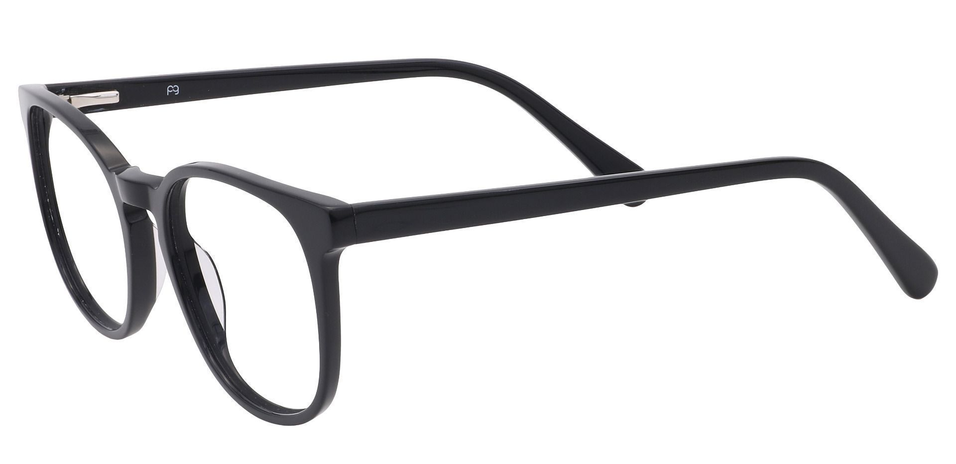 Nebula Round Eyeglasses Frame - Black
