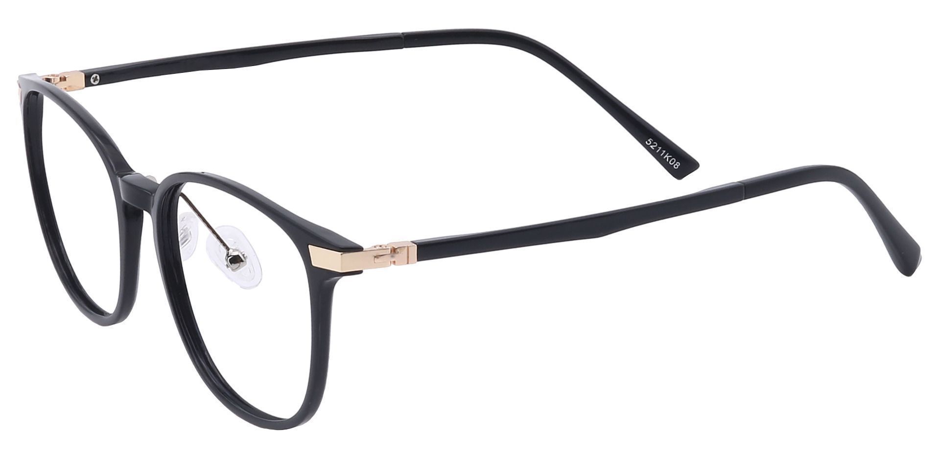 Walker Oval Prescription Glasses - Black