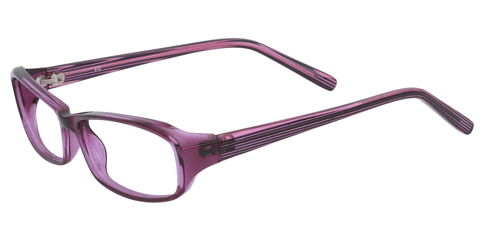Wilson Rectangle Blue Light Blocking Glasses - Purple