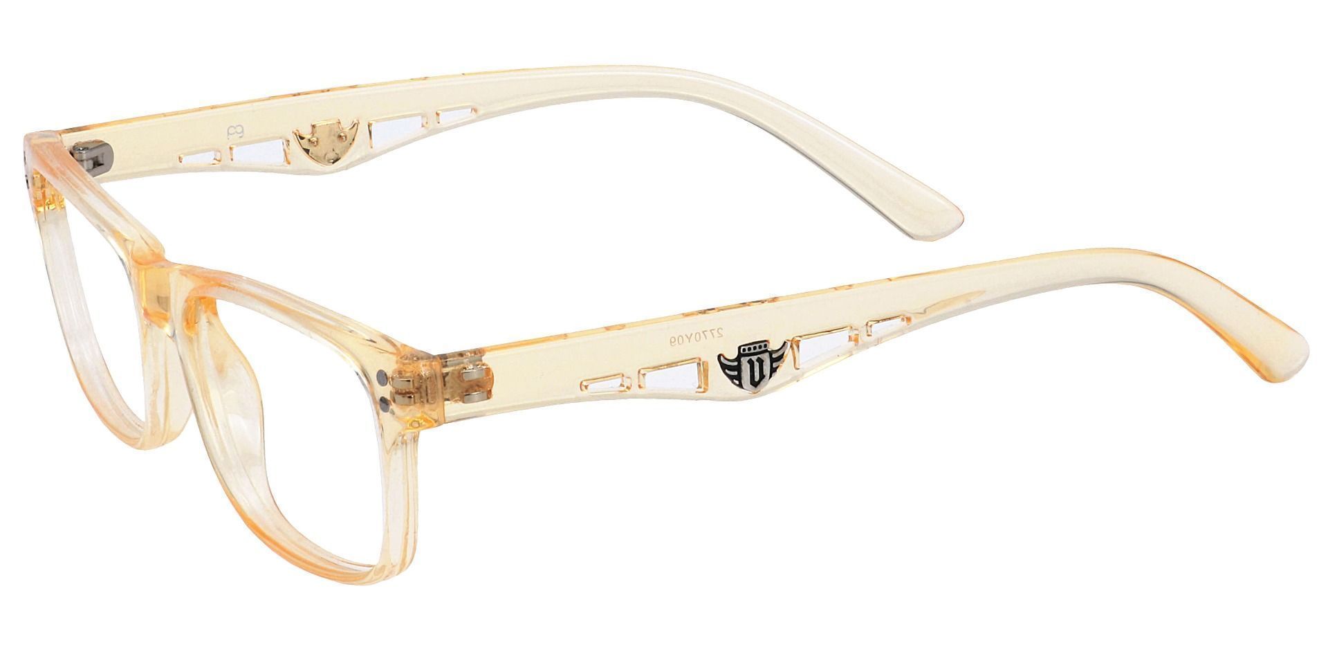 Aura Rectangle Eyeglasses Frame - Yellow