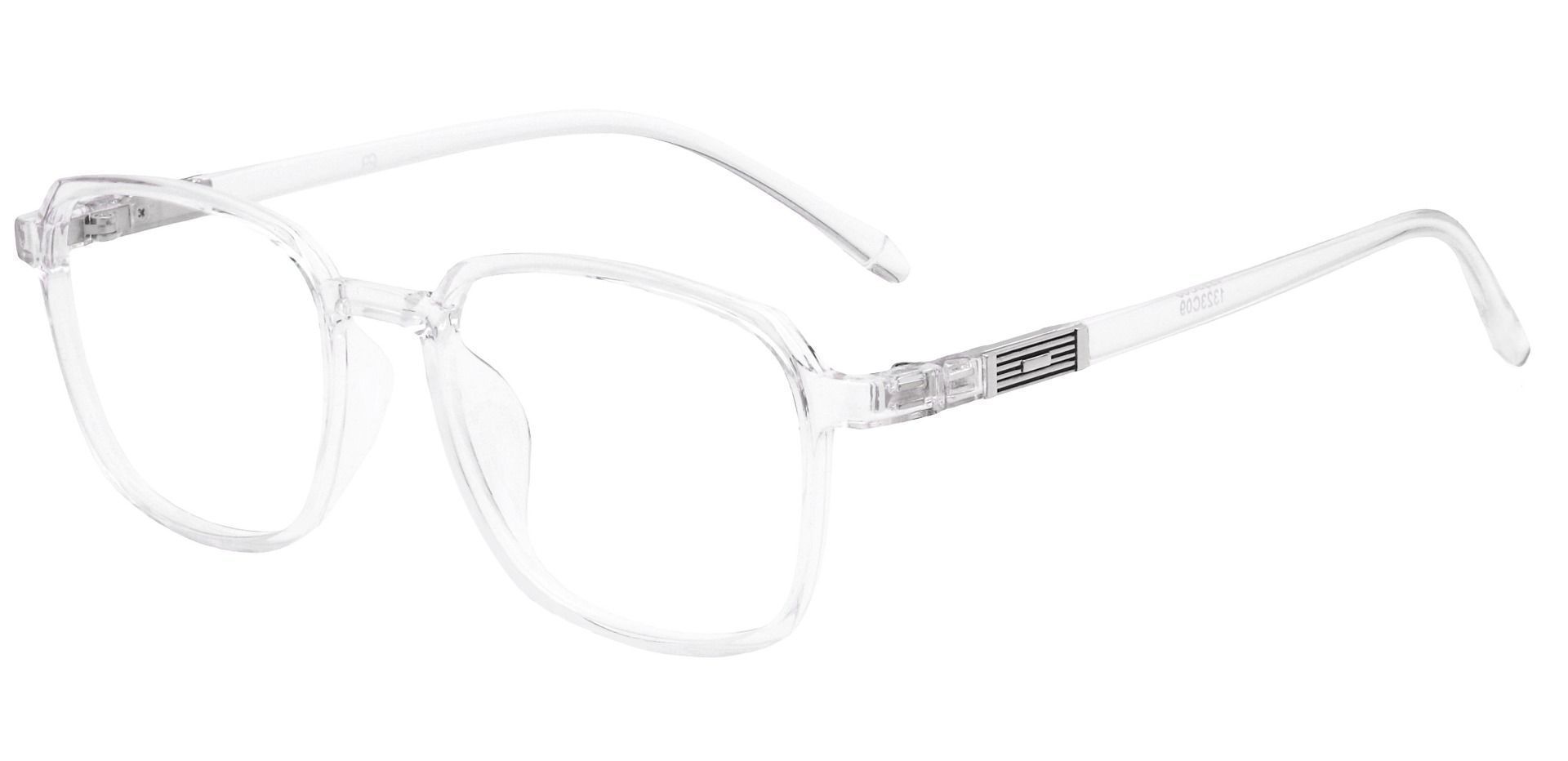 Stella Square Lined Bifocal Glasses - Clear