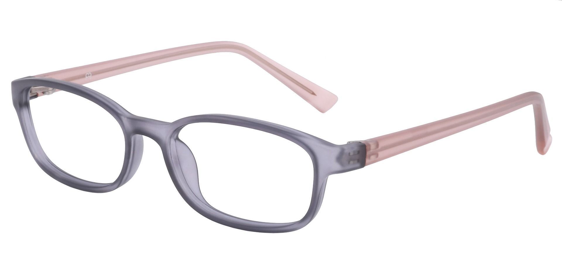 Kia Oval Single Vision Glasses - Grey Matte