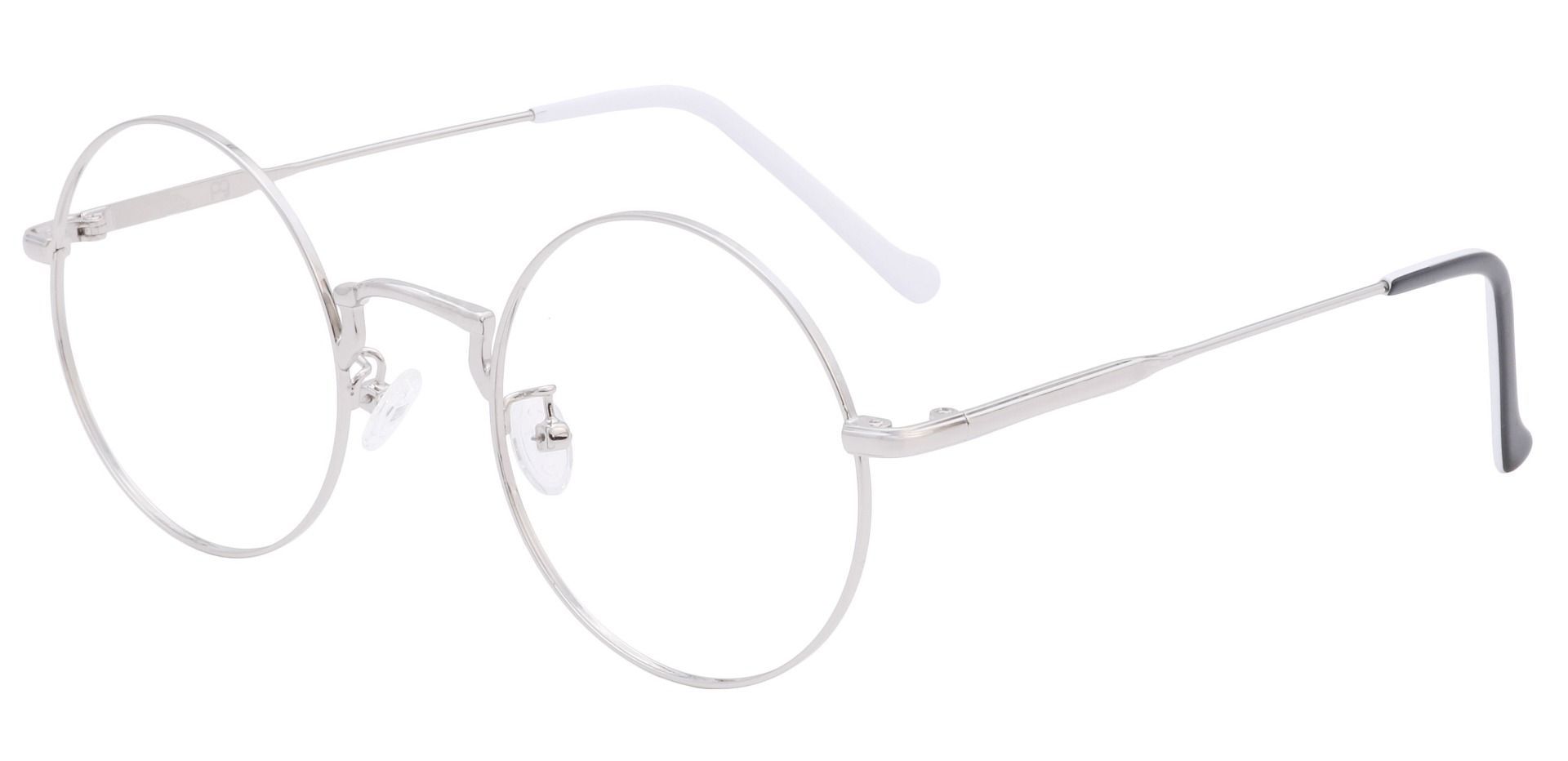 Bristol Round Prescription Glasses - White
