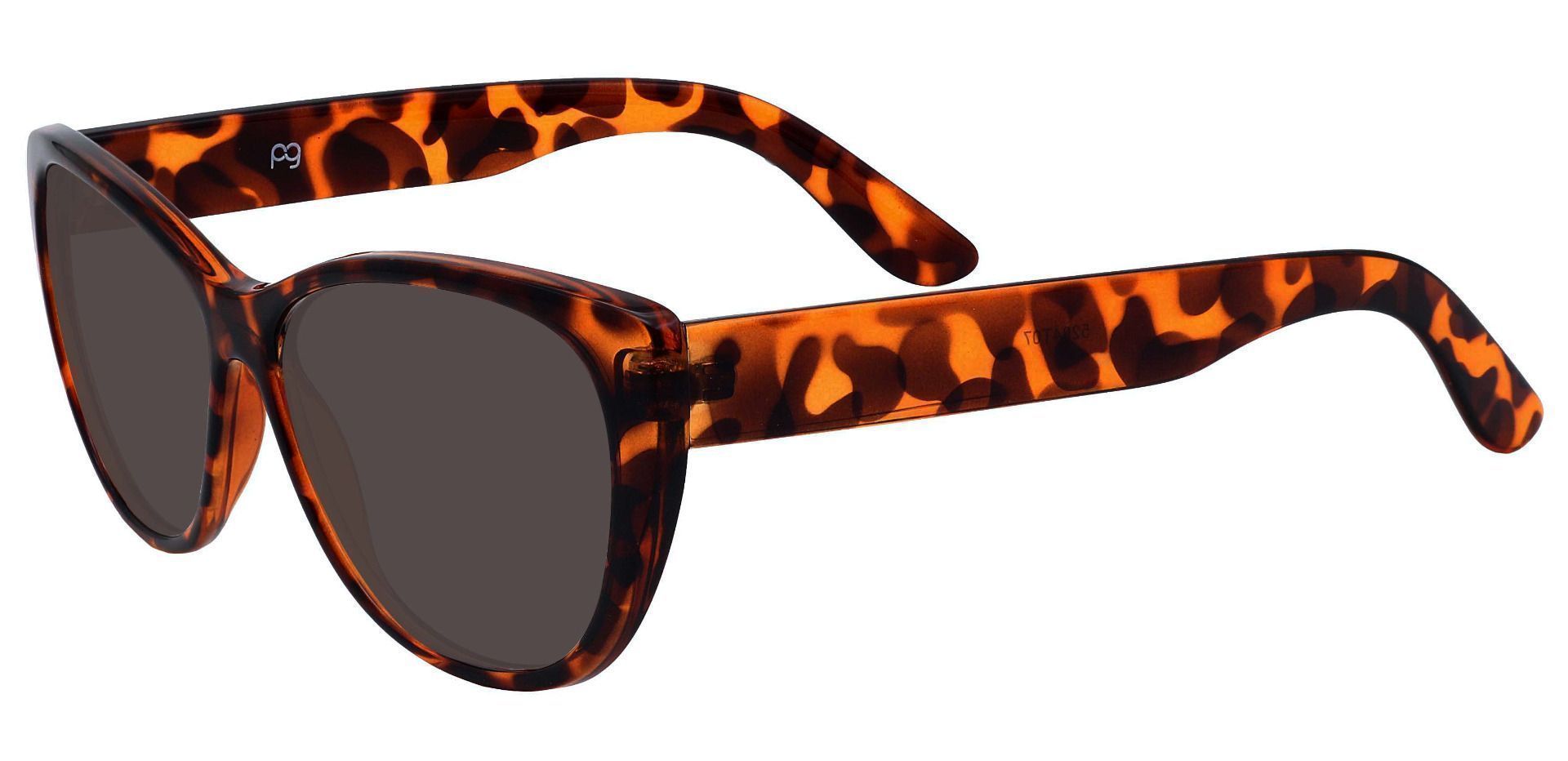 Lynn Cat-Eye Non-Rx Sunglasses - Tortoise Frame With Gray Lenses