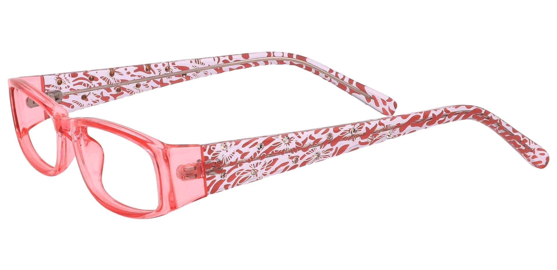 Camille Rectangle Eyeglasses Frame - Pink