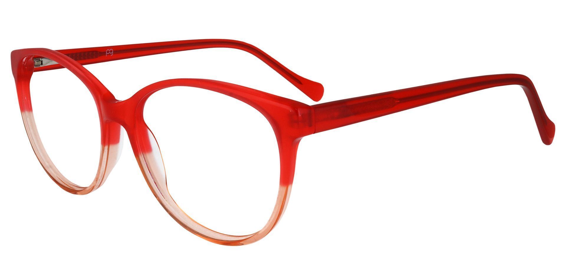 Genovia Oval Prescription Glasses - Red