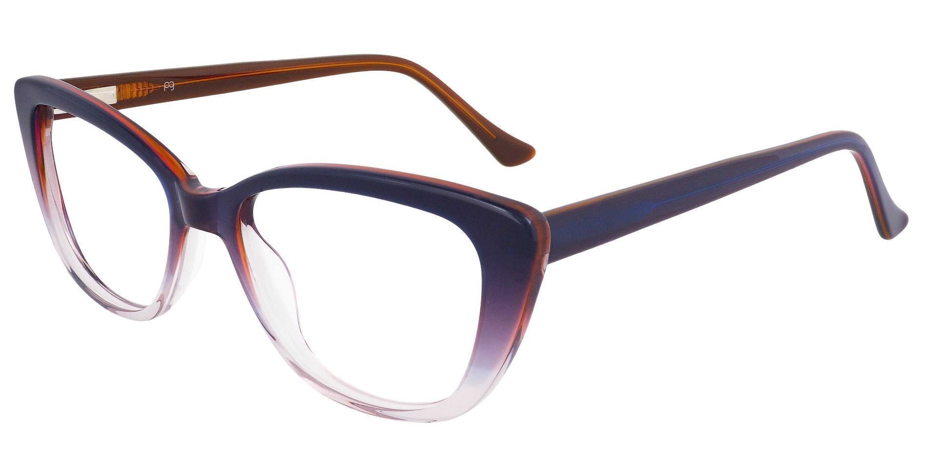 Athena Cat-Eye Lined Bifocal Glasses - Multi Color