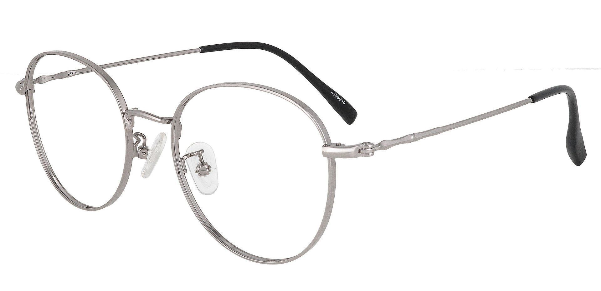 Astoria Oval Prescription Glasses - Silver
