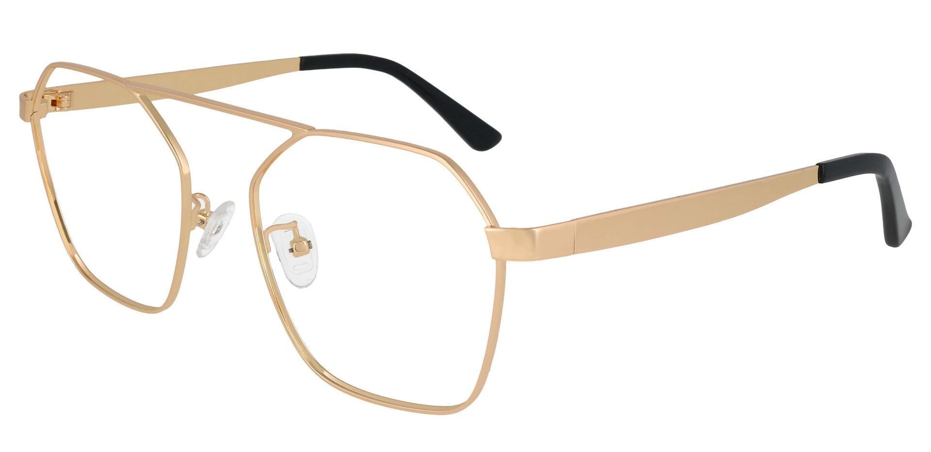 Oswald Aviator Prescription Glasses - Gold | Men's Eyeglasses | Payne ...