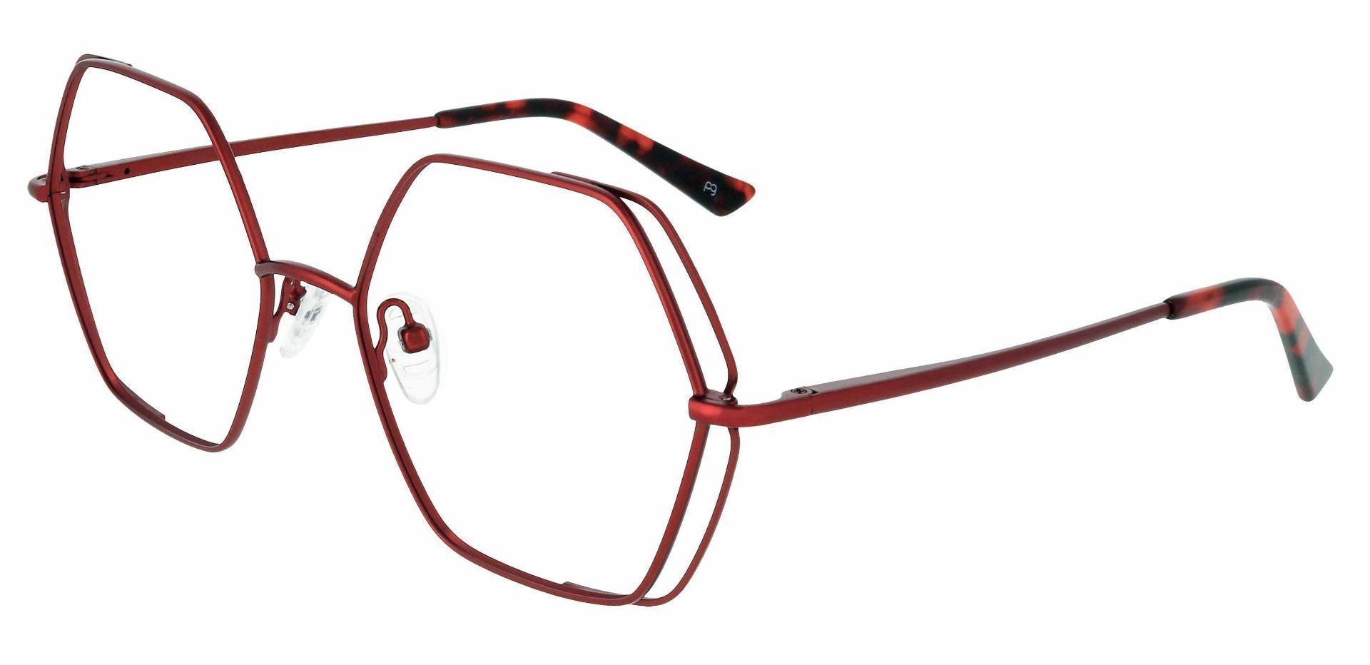 Hawley Geometric Prescription Glasses - Red