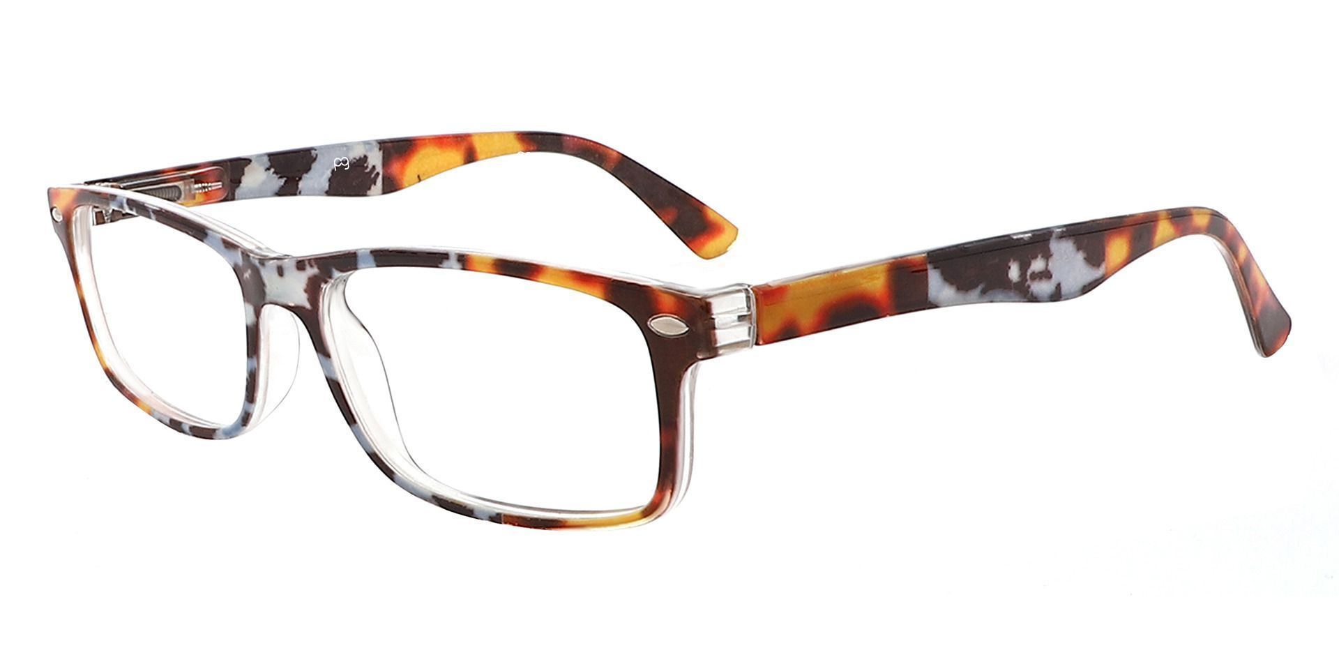 Elfrida Rectangle Progressive Glasses - Tortoise