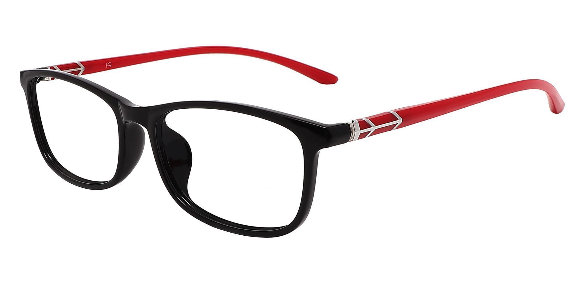 Glasgow Rectangle Prescription Glasses Black Men's Eyeglasses