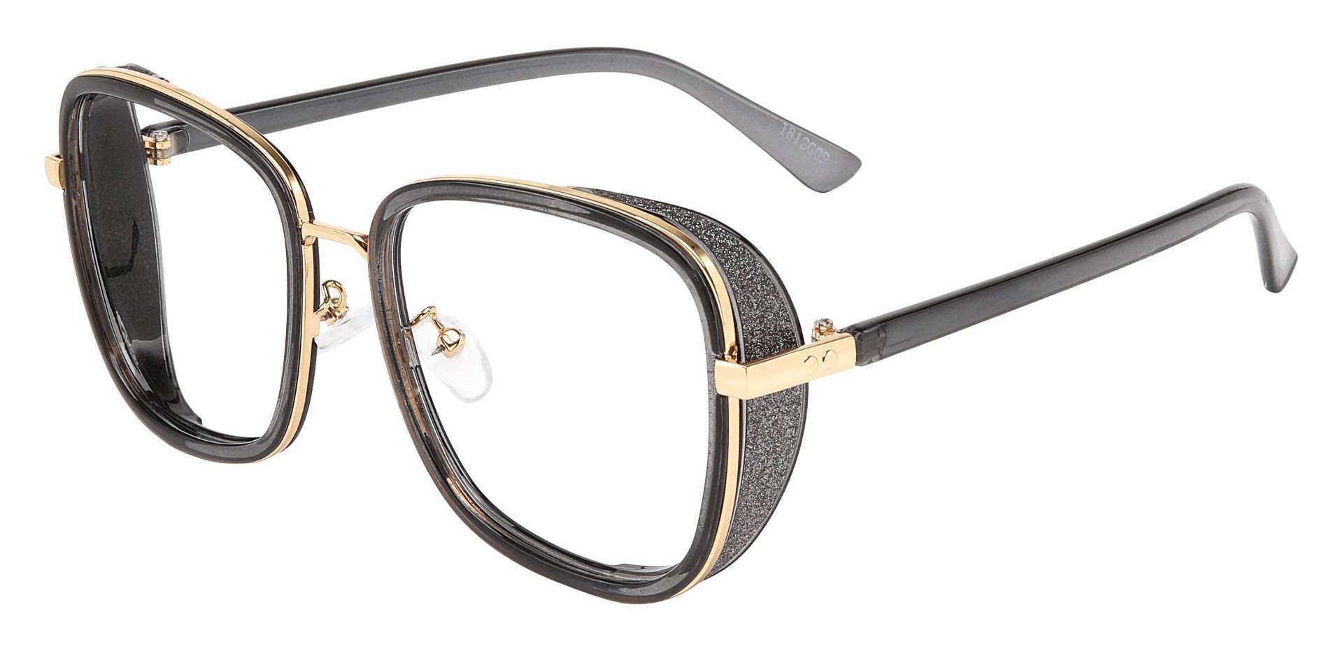Shimmer Square Non-Rx Glasses - Gray