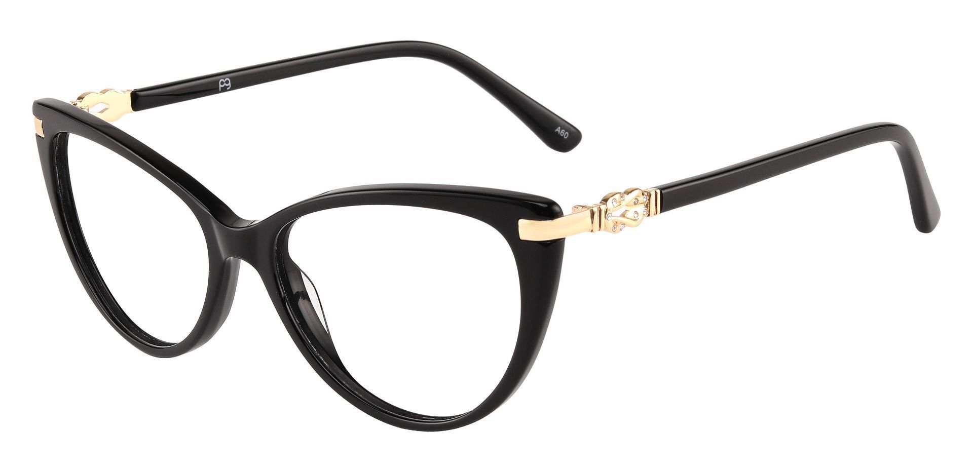 Starla Cat Eye Prescription Glasses - Black | Women's Eyeglasses ...