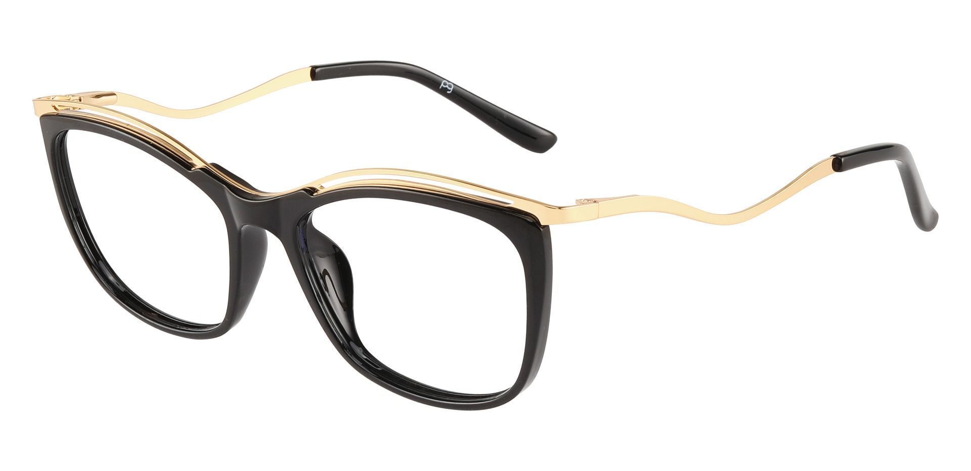 Enola Cat Eye Prescription Glasses - Black