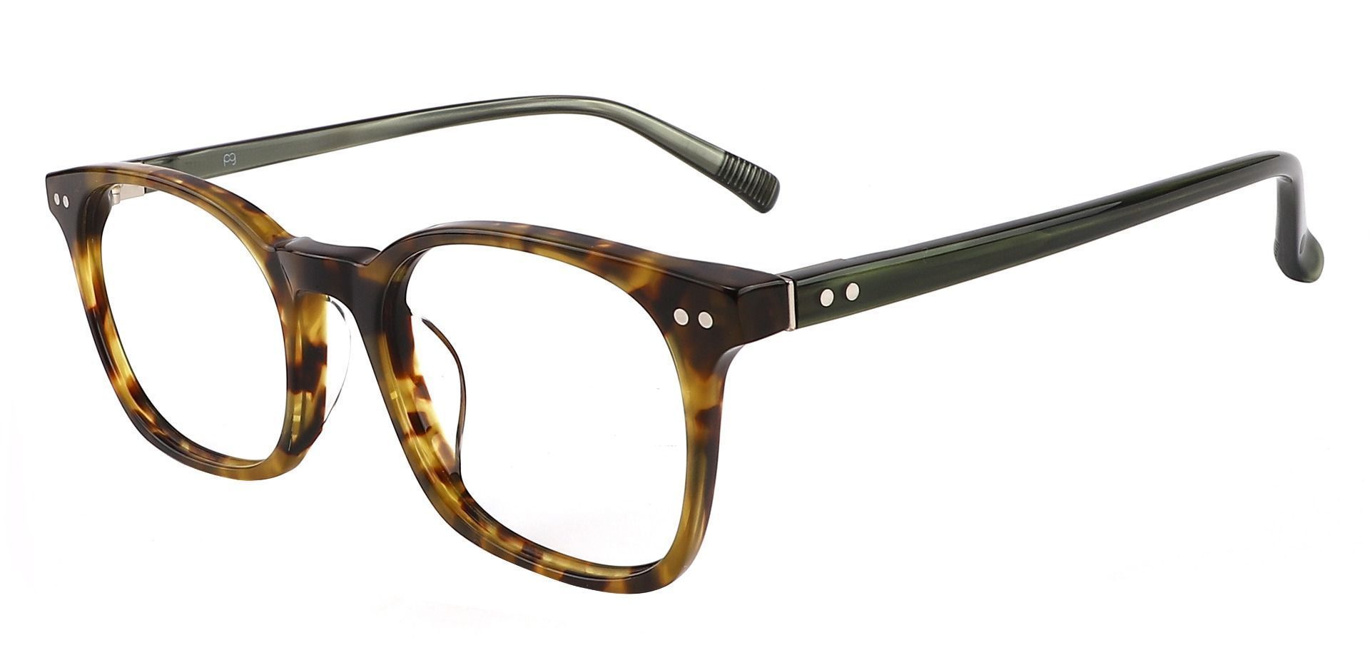 Alonzo Square Non-Rx Glasses - Tortoise