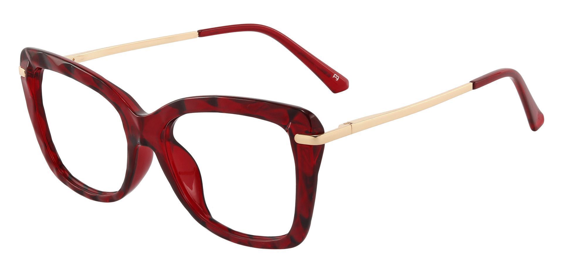 Shoshanna Rectangle Progressive Glasses - Red