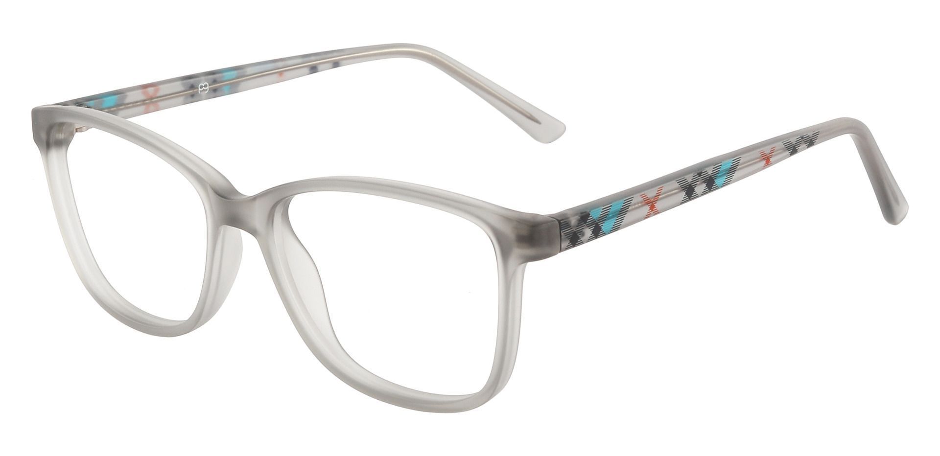 Argyle Rectangle Prescription Glasses - Gray