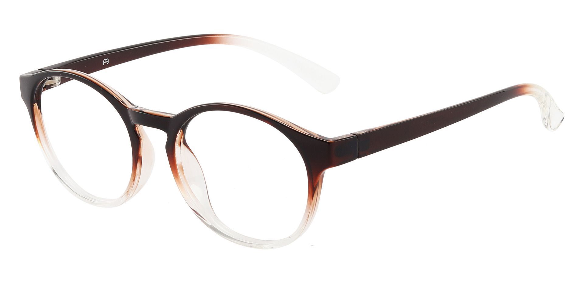 Safari Oval Prescription Glasses - Brown