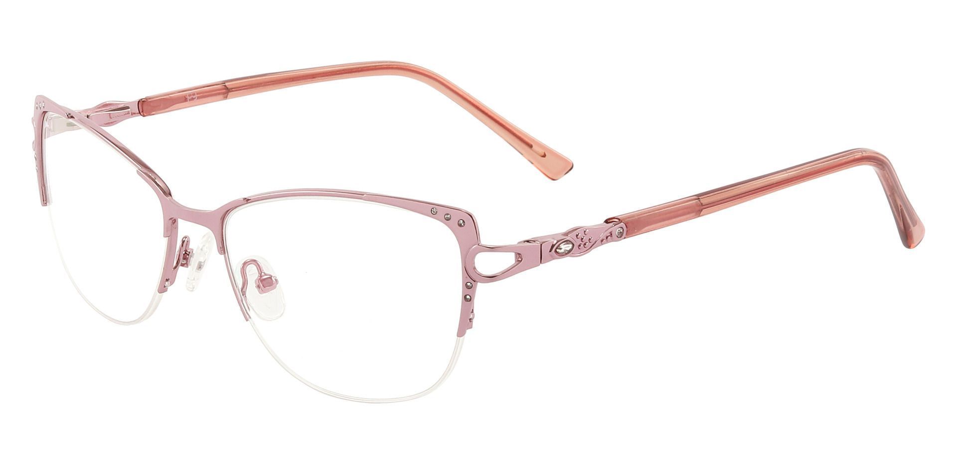 Granger Cat Eye Lined Bifocal Glasses - Pink