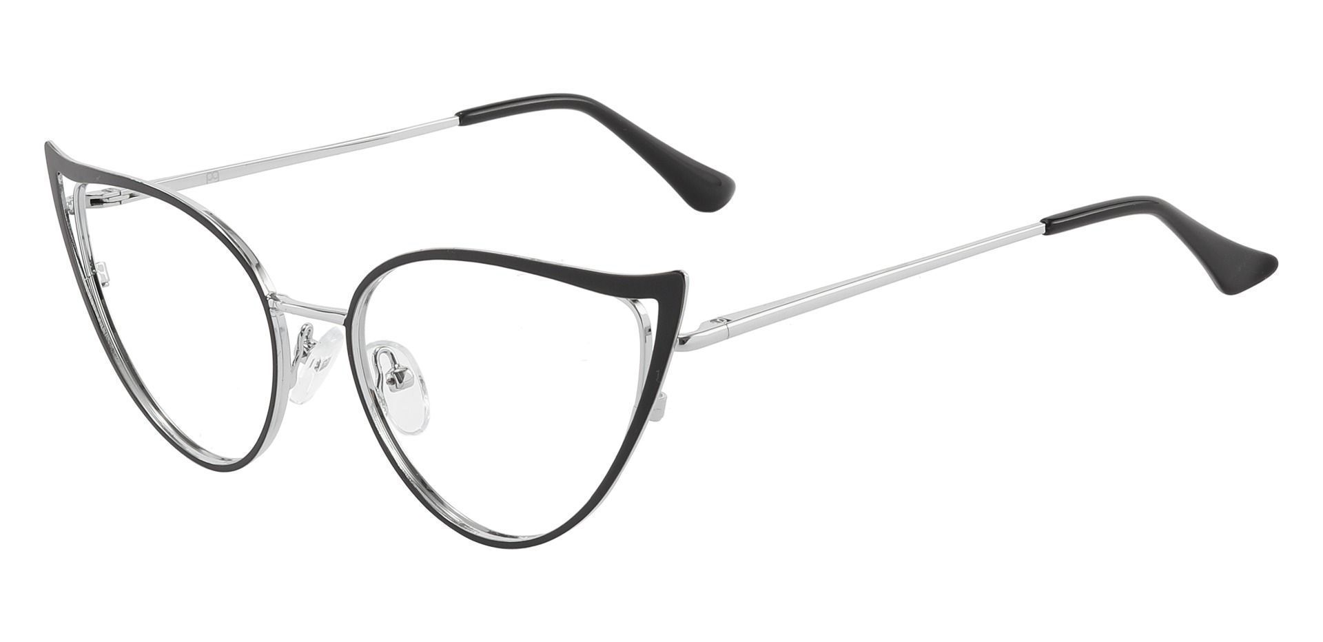 Wanda Cat Eye Non-Rx Glasses - Black