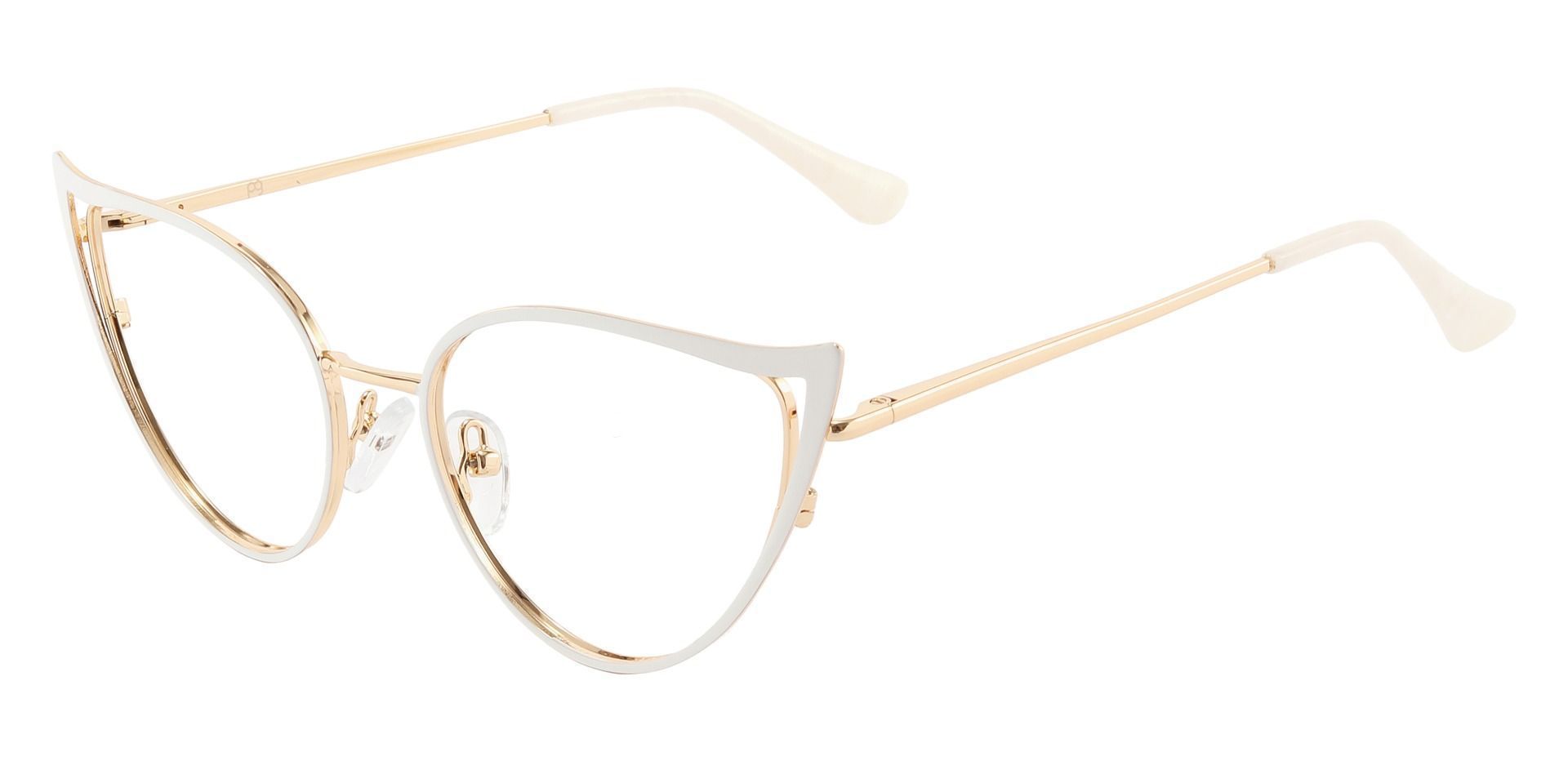 Wanda Cat Eye Prescription Glasses - White