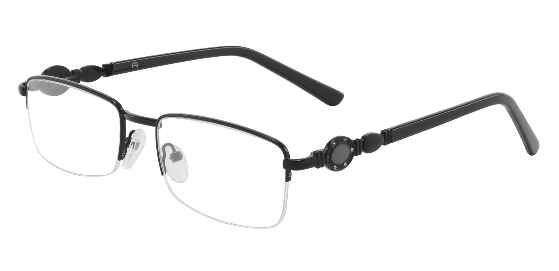 Crowley Rectangle Reading Glasses - Black