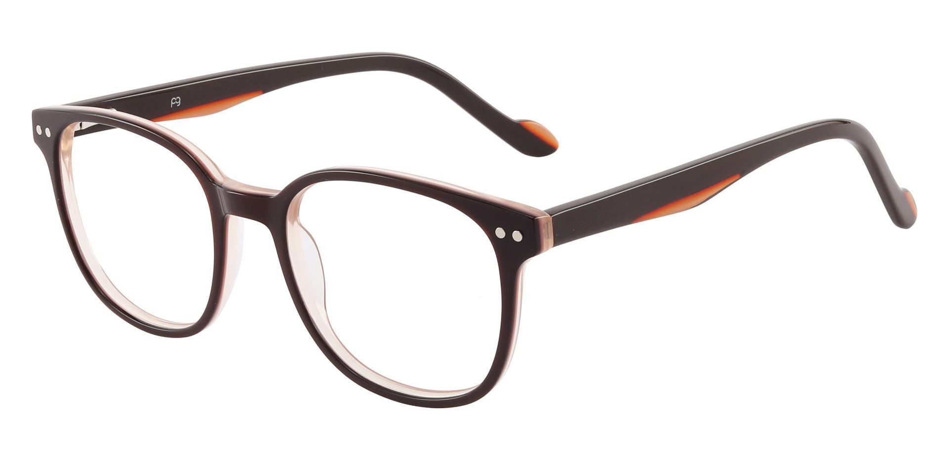 Jena Oval Eyeglasses Frame - Brown