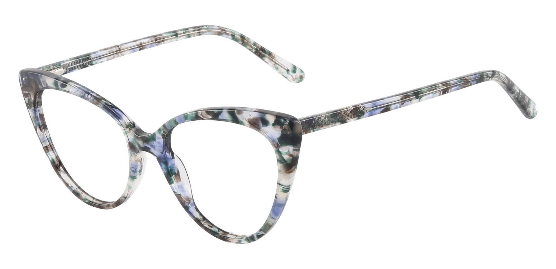Bristol Cat Eye Lined Bifocal Glasses - Green