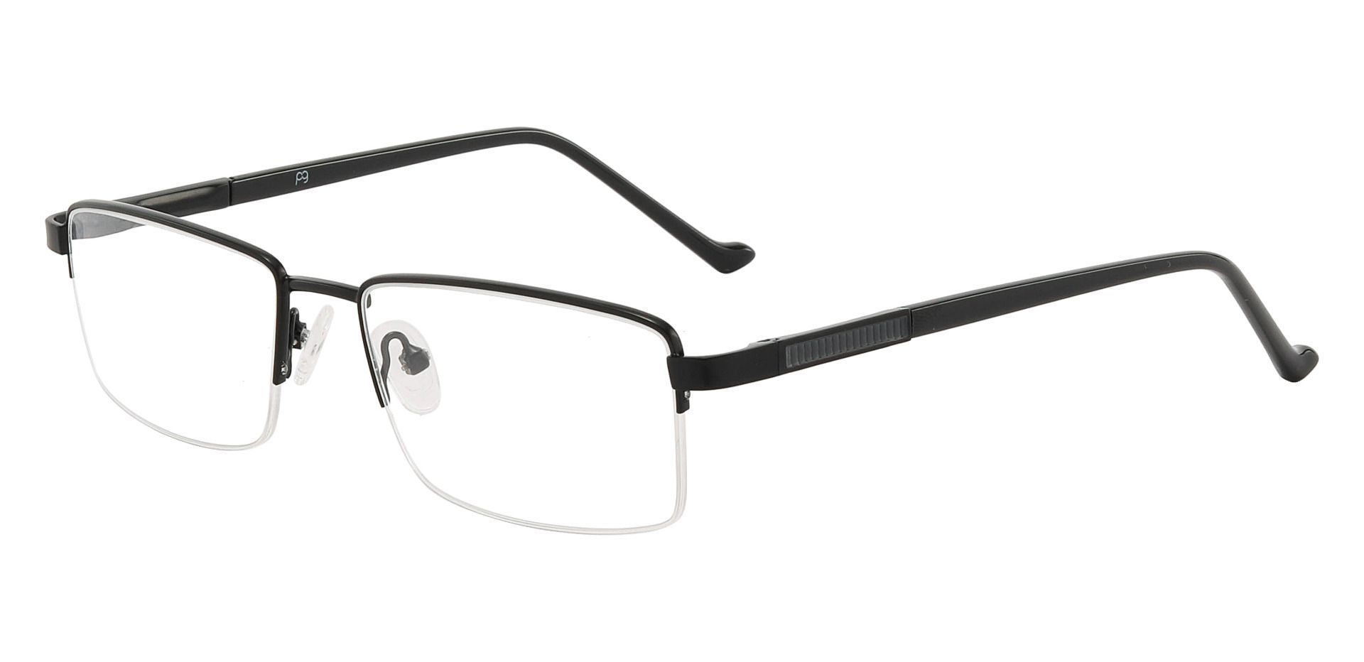 Burton Rectangle Progressive Glasses - Black