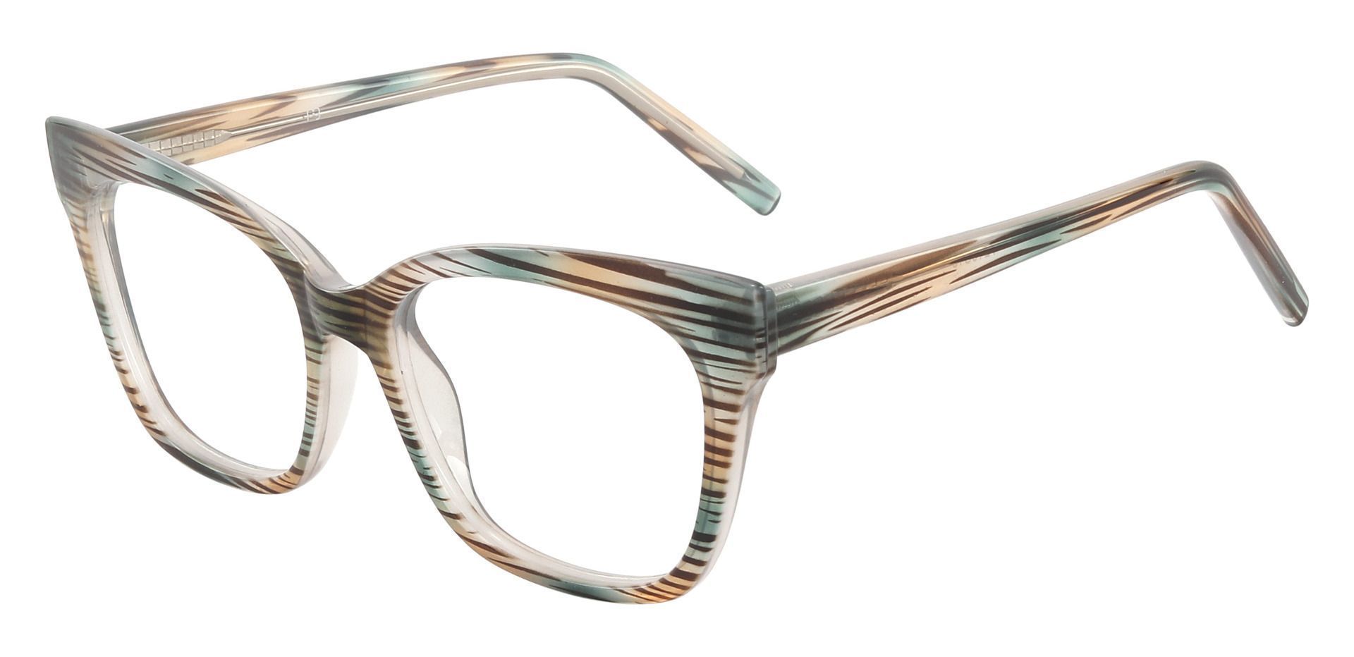 Hera Cat Eye Prescription Glasses - Striped