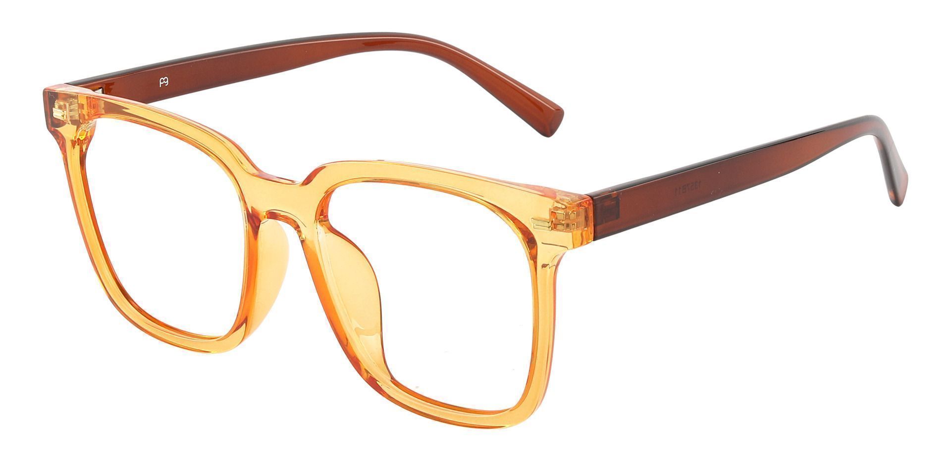 Charlie Oversized Eyeglasses Frame - Orange