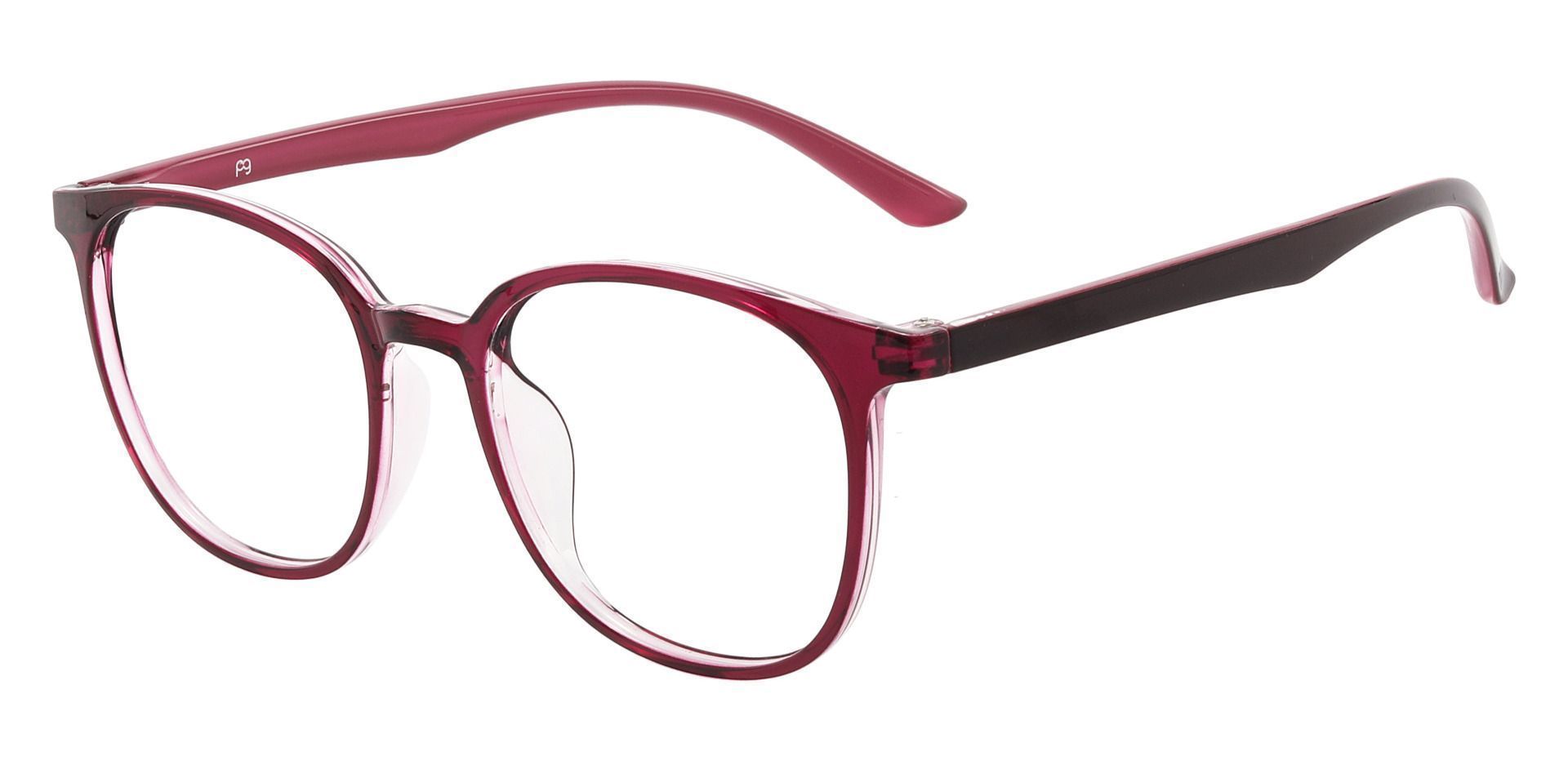 Kelso Square Lined Bifocal Glasses - Red