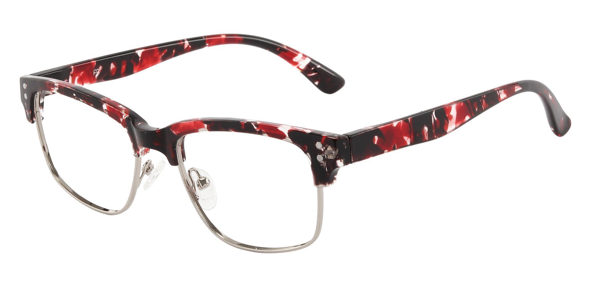 Burnett Browline Prescription Glasses - Red