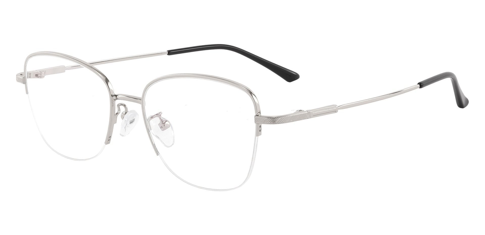 Agnes Cat Eye Prescription Glasses - Silver