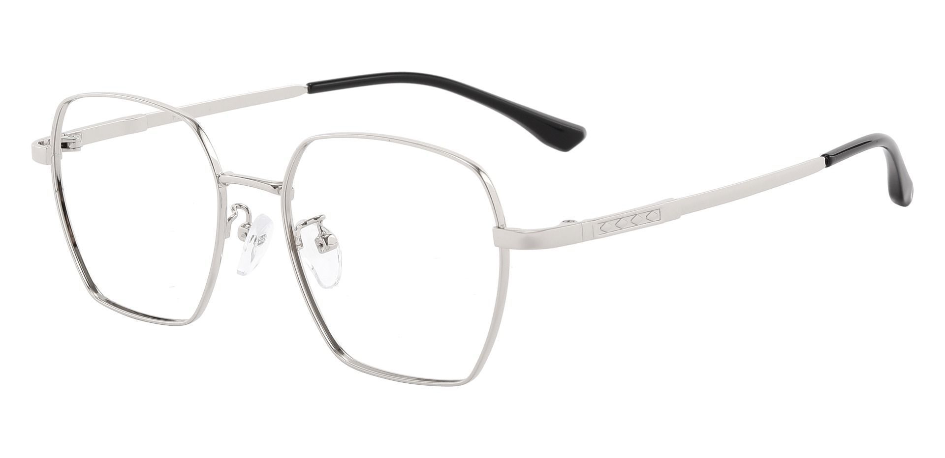 Dawson Geometric Prescription Glasses - Silver