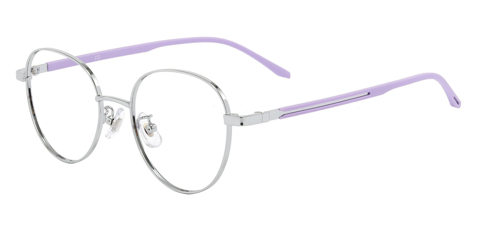 Meredith Oval Prescription Glasses - Silver