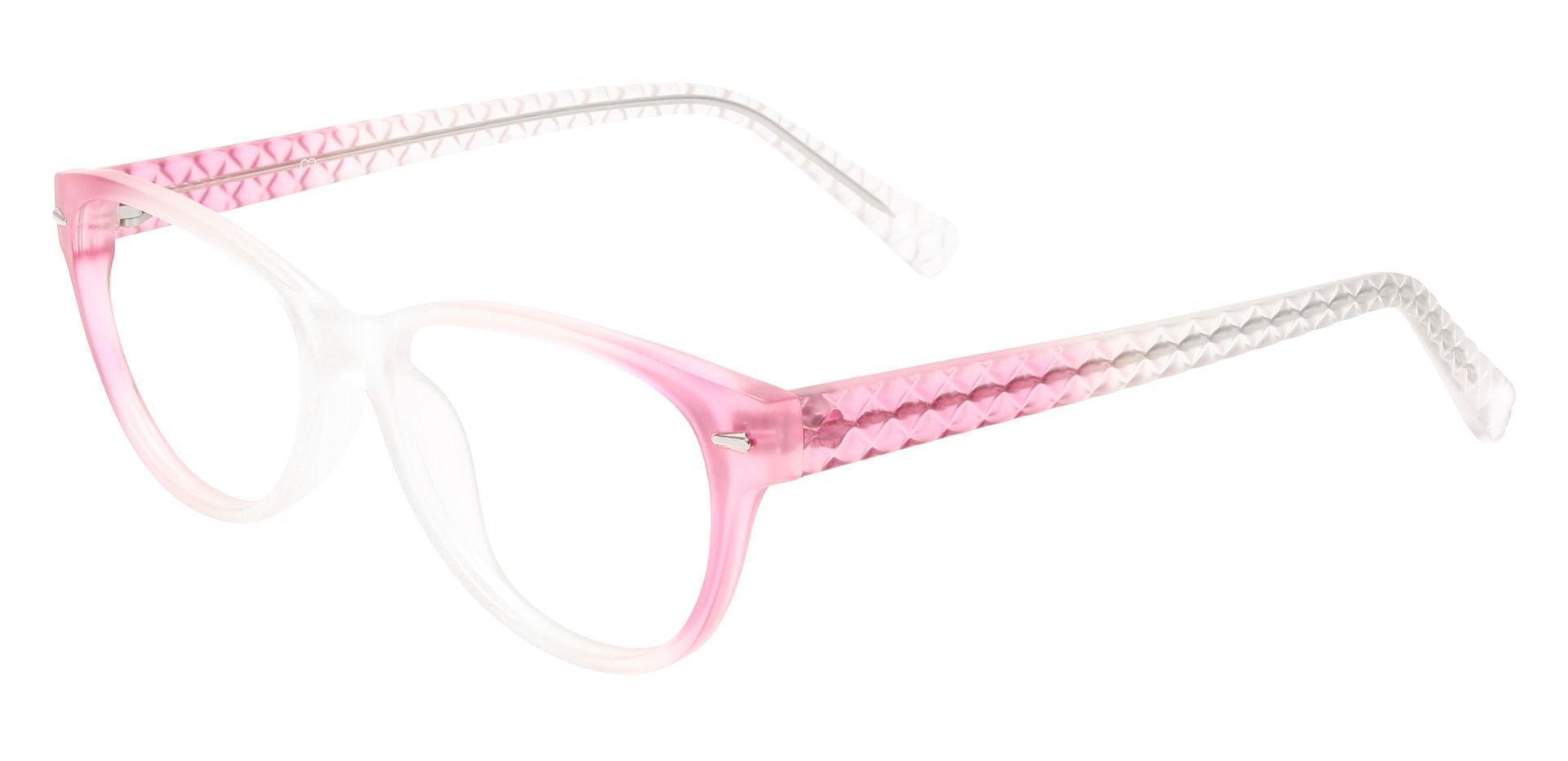 Olive Cat Eye Prescription Glasses - Pink