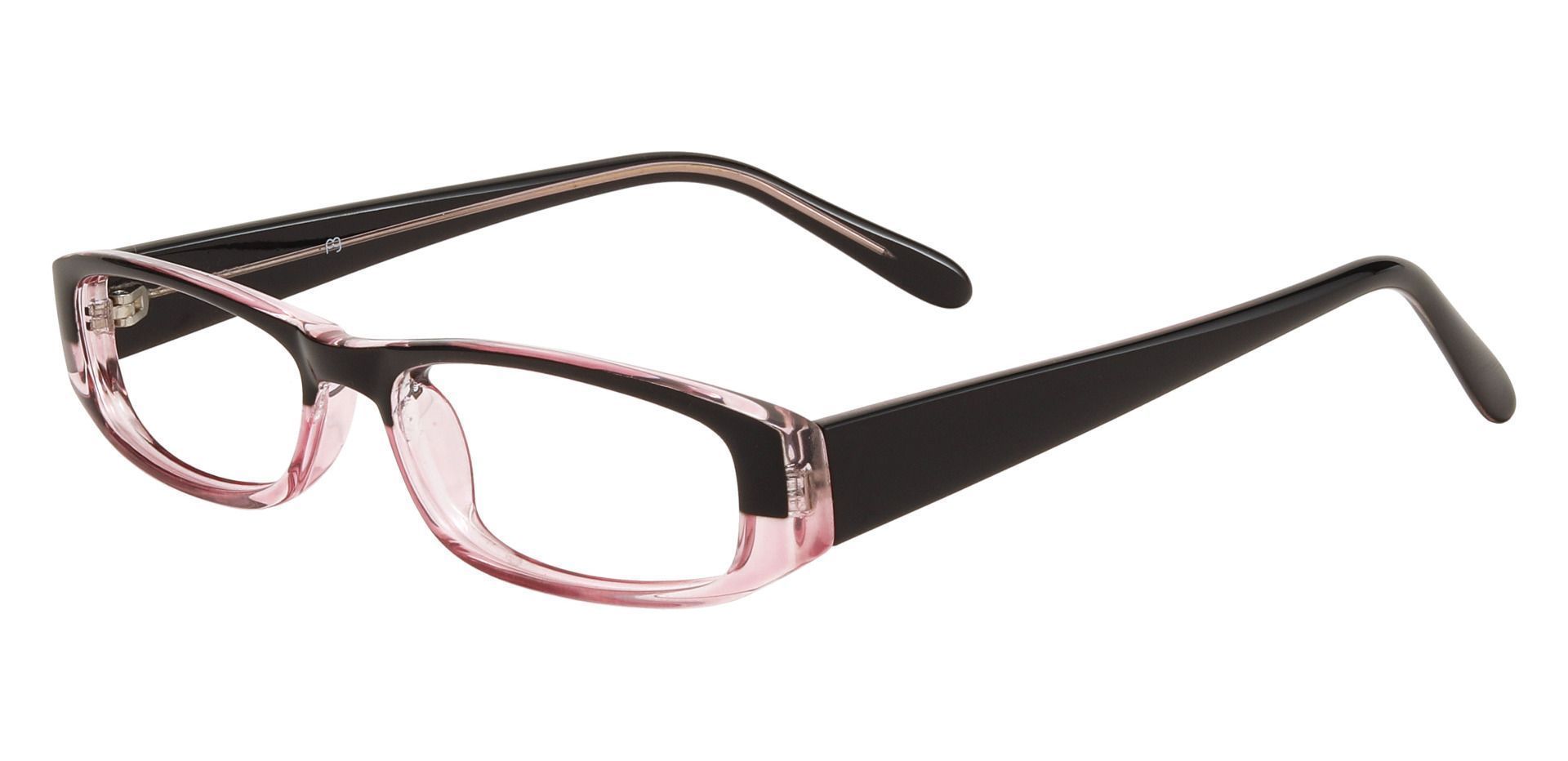 Elgin Rectangle Single Vision Glasses - Pink