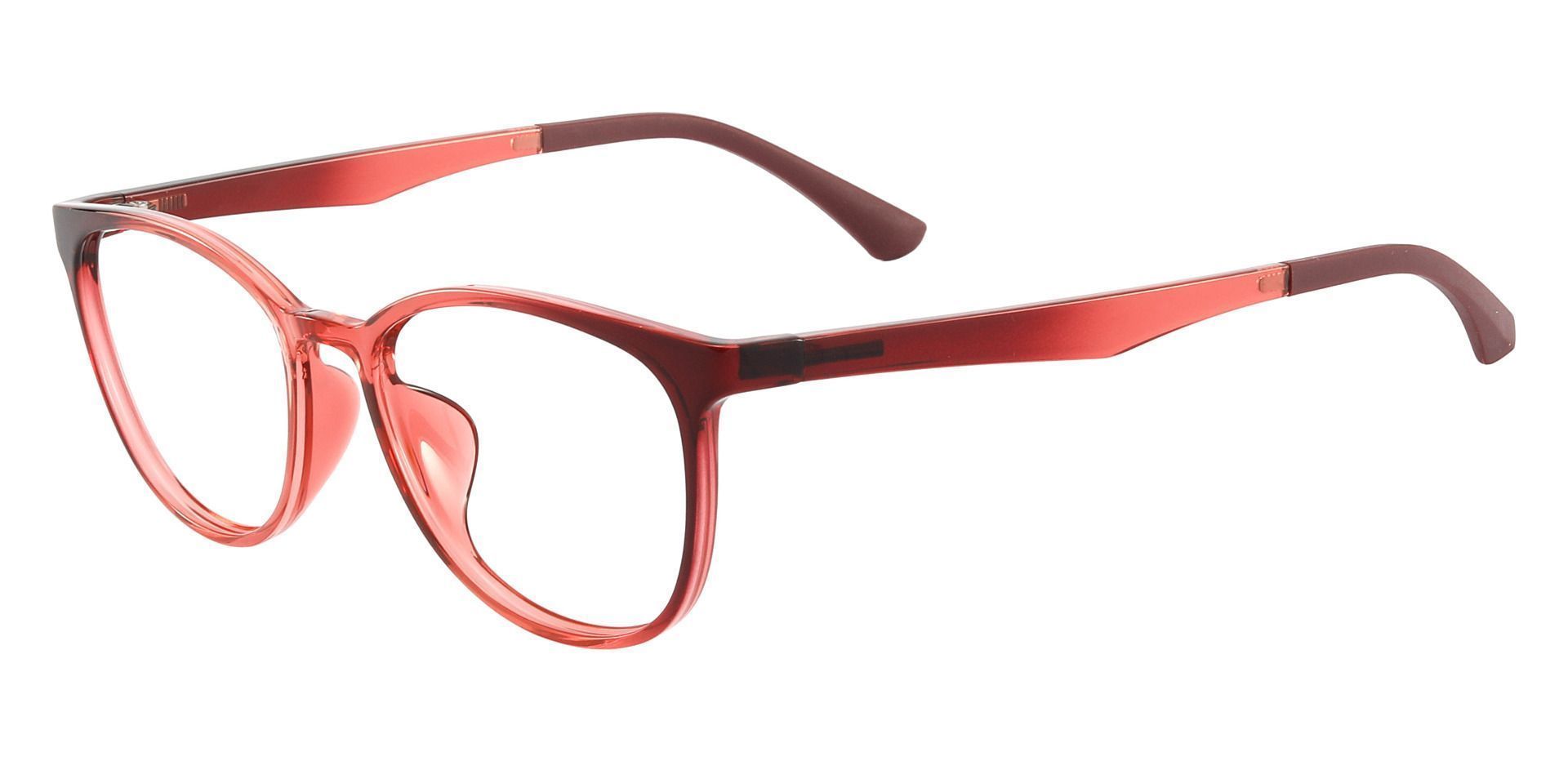 Pembroke Oval Non-Rx Glasses - Pink