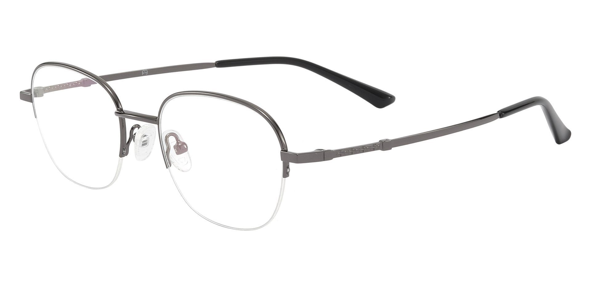 Rochester Oval Lined Bifocal Glasses - Gray